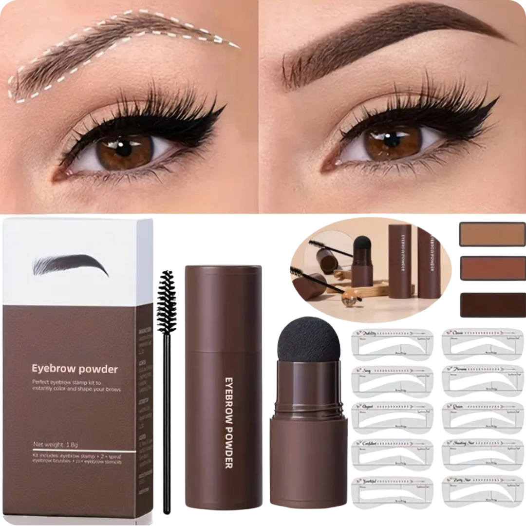 Perfect Brows in Seconds | The Ultimate Brow Stamp Kit + 2 FREE Spoolie Brushes